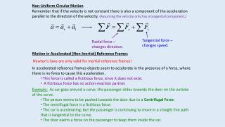 Non-Uniform Circular Motion