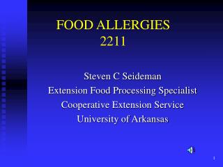 FOOD ALLERGIES 2211