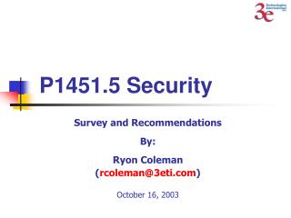 P1451.5 Security