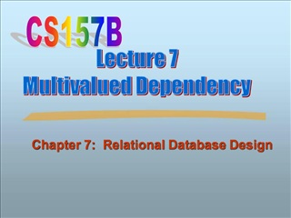 Chapter 7: Relational Database Design