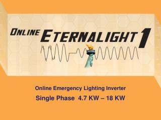 Online Emergency Lighting Inverter