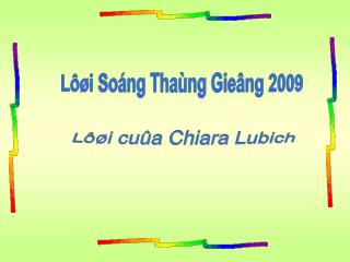 Lôøi Soáng Thaùng Gieâng 2009