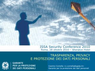 Cosimo Comella &lt;cella@gpdp.it&gt; Garante per la protezione dei dati personali