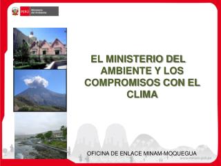 EL MINISTERIO DEL AMBIENTE Y LOS COMPROMISOS CON EL CLIMA