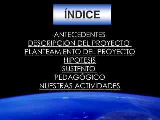 ÍNDICE