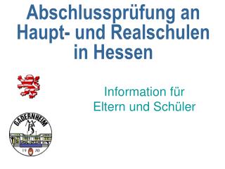 Abschlussprüfung an Haupt- und Realschulen in Hessen