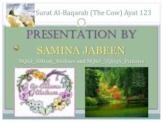 Surat Al- Baqarah (The Cow ) Ayat 123