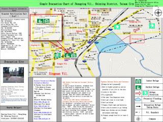 Simple Evacuation Chart of Jhongying Vil., Shinying District, Tainan City