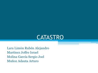 CATASTRO