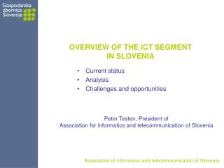 OVERVIEW OF THE ICT SEGMENT IN SLOVENIA