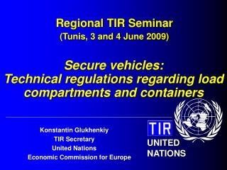 Regional TIR Seminar (Tunis, 3 and 4 June 2009)
