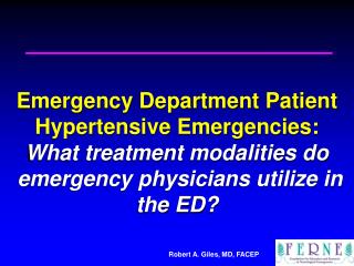 2007 EMA Advanced Emergency &amp; Acute Care Medicine Conference Atlantic City, NJ September 24, 2007