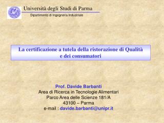 Università degli Studi di Parma