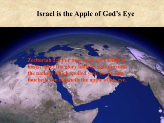 Israel is the Apple of God’s Eye
