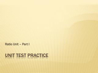 Unit Test Practice