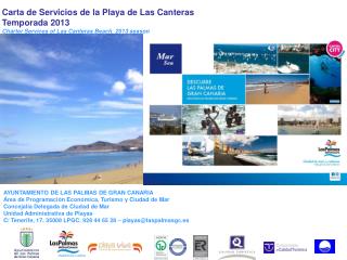 Carta de Servicios de la Playa de Las Canteras Temporada 2013