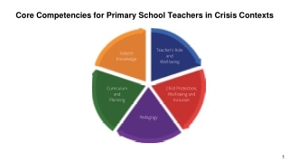 Core Competencies for Primary School Teachers in Crisis Contexts