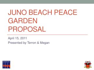 Juno Beach Peace Garden Proposal