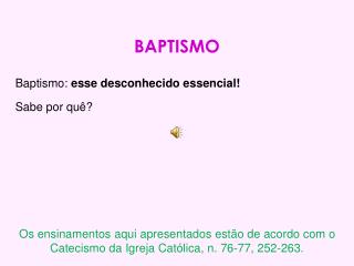 BAPTISMO