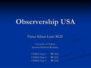 Observership USA