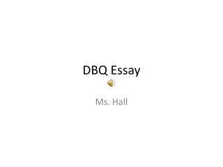 DBQ Essay