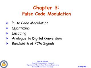 Chapter 3: Pulse Code Modulation