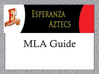 MLA Guide