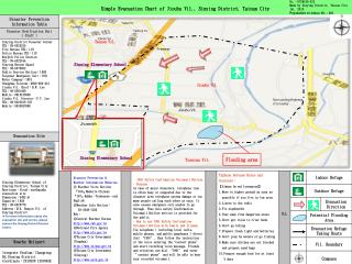 Simple Evacuation Chart of Jioubu Vil., Sinying District, Tainan City