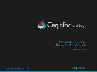 Novedades Ceconta Mejoras en la aplicación