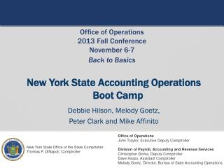 New York State Accounting Operations Boot Camp