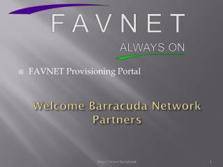 Welcome Barracuda Network Partners