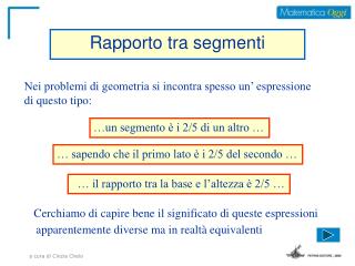 Rapporto tra segmenti