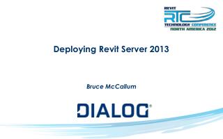 Deploying R evit Server 2013