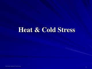 Heat &amp; Cold Stress