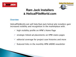 Ram Jack Installers &amp; HelicalPileWorld
