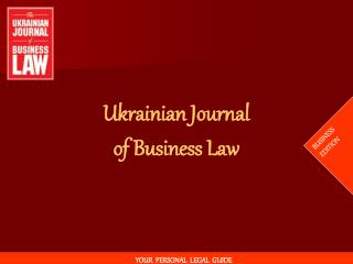 Ukrainian Journal of Business Law