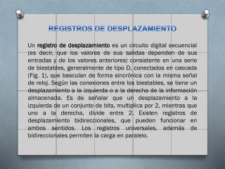 REGISTROS DE DESPLAZAMIENTO