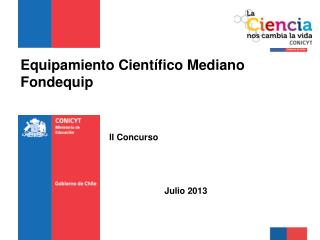 Equipamiento Científico Mediano Fondequip