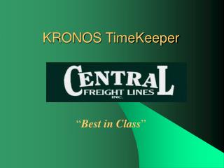 KRONOS TimeKeeper