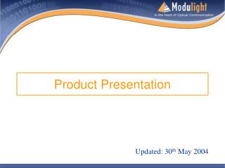 Product Presentation