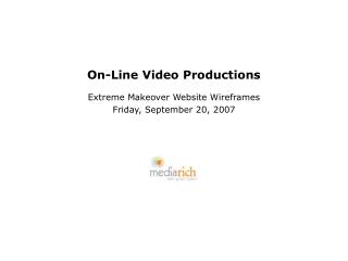 On-Line Video Productions