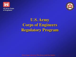 U.S. Army Corps of Engineers Regulatory Program