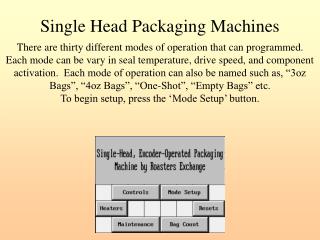 Single Head Packaging Machines