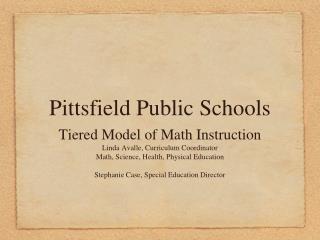 Pittsfield Public Schools