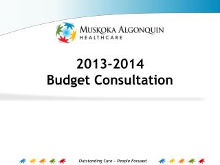 2013-2014 Budget Consultation
