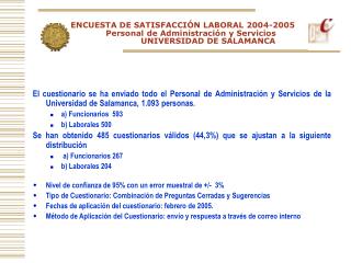 ENCUESTA 2004/2005 PAS-USAL