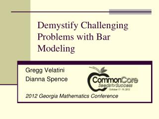 Demystify Challenging Problems with Bar Modeling