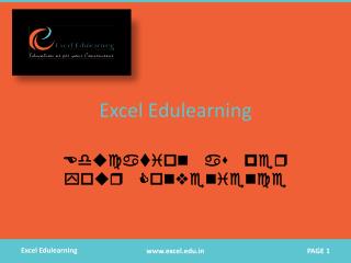 Excel Edulearning