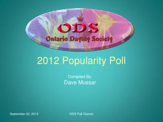 2012 Popularity Poll