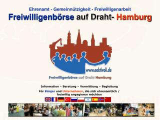 Ehrenamt - Gemeinnützigkeit - Freiwilligenarbeit Freiwilligenbörse auf Draht- Hamburg